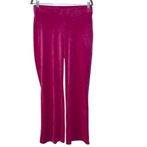 Juicy Couture Pink Velour Track Pants‎ Embellished Logo Size M